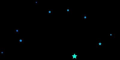 Dark Blue, Green vector template with neon stars.