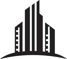 edificio logo vector silueta ilustración