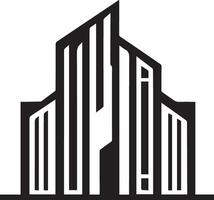 edificio logo vector silueta ilustración