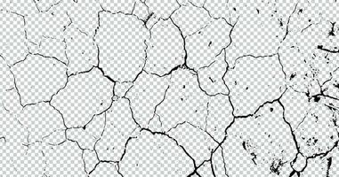 a black and white photo of a cracked wall grunge effect vector