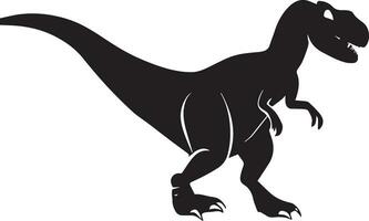 Dinosaur vector silhouette illustration black color