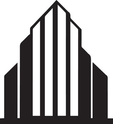 Building logo vector silhouette illustration