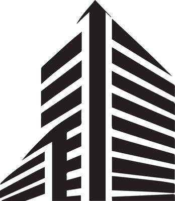 Building logo vector silhouette illustration