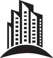 edificio logo vector silueta ilustración