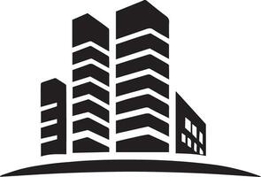 edificio logo vector silueta ilustración