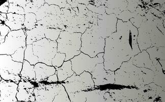 a black and white photo of a cracked wall,  grunge texture with gradient background, noise, broken, dark, black, abstract, vector