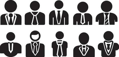 Business man vector icon pack illustration