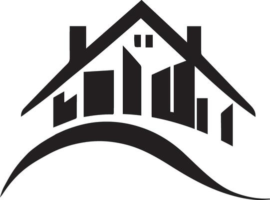 Building logo vector silhouette illustration