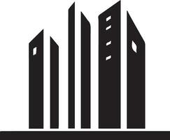 edificio logo vector silueta ilustración