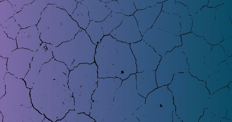 cracked wall background with blue and purple colors,  grunge texture with gradient background, noise, broken, dark, black, abstract,