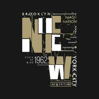 new york city abstract lettering typography vector, abstract graphic, illustration, for print t shirt vector