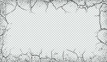 a black and white square frame with cracks on it, grunge border, grunge frame grungy, abstract vector