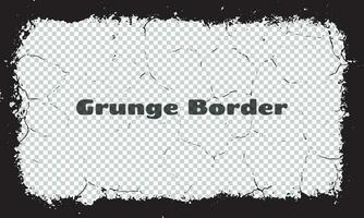 grunge border with black and white paint text, grunge border, grunge frame grungy, abstract vector