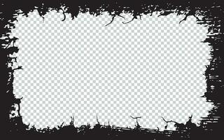 a white square frame with black paint on it, grunge border, grunge frame grungy, abstract vector