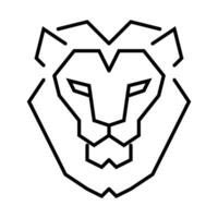 lion icon, symbol, sign line style vector