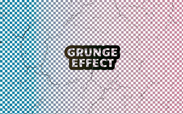 grunge effect sticker on a transparent background