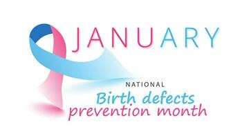 Birth Defects Prevention month. background, banner, card, poster, template. Vector illustration.