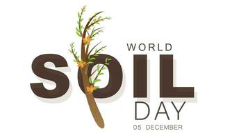 World Soil Day. background, banner, card, poster, template. Vector illustration.