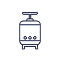 fermentation line icon with a tank vector