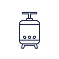 fermentation line icon with a tank vector