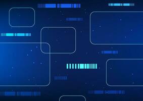 creativo geométrico resumen tecnología antecedentes arreglado a Mira de moda y excepcional enfatizar el utilizar de azul tonos adecuado como un tecnología pantalla vector