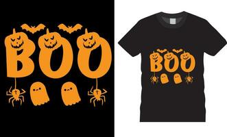 Boo, Halloween vector graphic T shirt design template