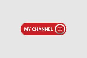 Channel flat button simple vector icon on white background