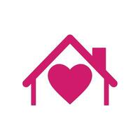 love house vector logo