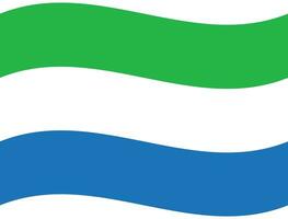 Sierra leone flag wave. Sierra leone flag. Flag of Sierra leone vector