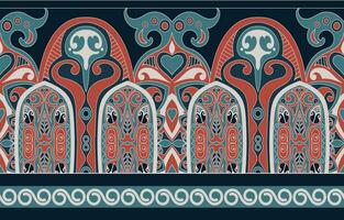 Hand drawn abstract seamless pattern, ethnic background, simple style - great for textiles, banners, wallpapers, wrapping vector