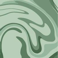 Green Liquid Marble Texture. Ink Painting Abstract Background Pattern. Vector Illustrations.