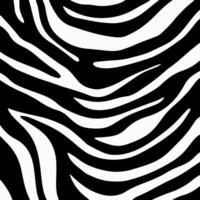 Zebra Pattern Background. Abstract Wild Animal Skin Print Design. Flat Vector Illustration.