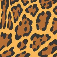 Leopard Pattern Background. Abstract Wild Animal Skin Print Design. Flat Vector Illustration.