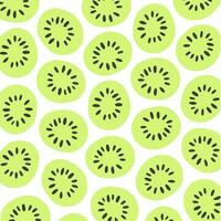 Kiwi Pattern Background. Social Media Post. Fruits Vector Illustration.