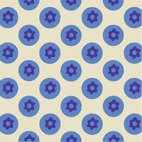 Blueberry Pattern Background. Social Media Post. Fruits Vector Illustration.