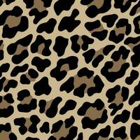 Leopard Pattern Background. Abstract Wild Animal Skin Print Design. Flat Vector Illustration.