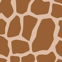 Giraffe Pattern Background. Abstract Wild Animal Skin Print Design. Flat Vector Illustration.