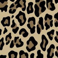 Leopard Pattern Background. Abstract Wild Animal Skin Print Design. Flat Vector Illustration.