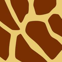 Giraffe Pattern Background. Abstract Wild Animal Skin Print Design. Flat Vector Illustration.