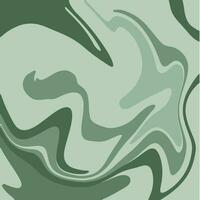 Green Liquid Marble Texture. Ink Painting Abstract Background Pattern. Vector Illustrations.