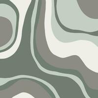 Abstract Earth Tone Background. Green Liquid Marble Texture. Ink Painting Pattern. Flat Vector Illustrations.