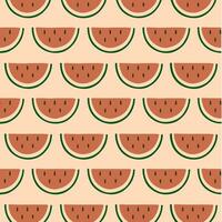 Watermelon Pattern Background. Social Media Post. Fruits Vector Illustration.