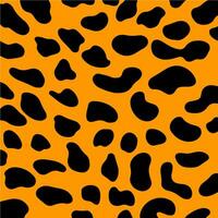 Cheetah Pattern Background. Abstract Wild Animal Skin Print Design. Flat Vector Illustration.