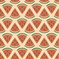 Watermelon Pattern Background. Social Media Post. Fruits Vector Illustration.