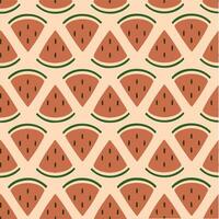 Watermelon Pattern Background. Social Media Post. Fruits Vector Illustration.