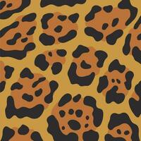 Leopard Pattern Background. Abstract Wild Animal Skin Print Design. Flat Vector Illustration.