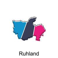 vector map of Ruhland. Borders of for your infographic. Vector illustration design template