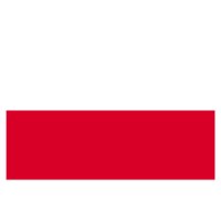 Poland Flag isolated on a Transparent Background png