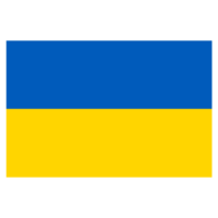 Ukraine Flag isolated on a Transparent Background png