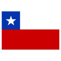 Chile Flag isolated on a Transparent Background png